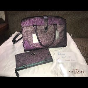 SOLD - NWT Coach Mercer 30 Hologram